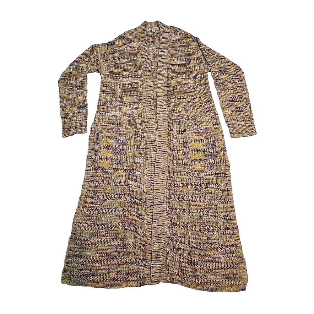 Liverpool Los Angeles Long Open Cardigan Sweater‎ Women's Size Medium Multicolor
